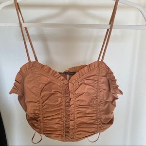 Ruched Zara Crop Top
